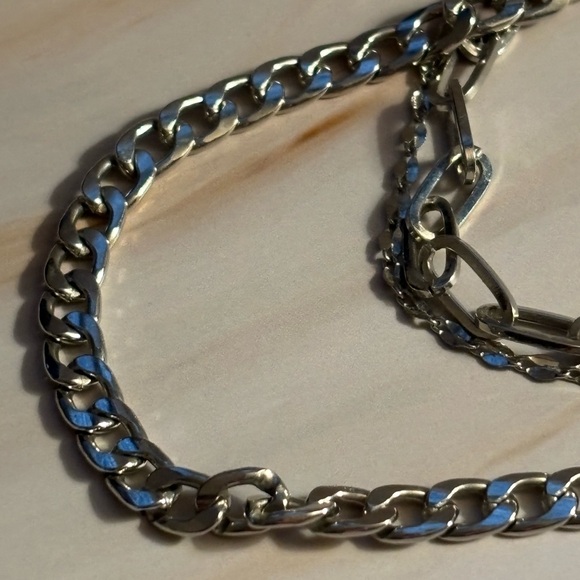 🛍️3/$15🛍️ Express Silver Tone Layered Necklace 14”-18”+2” - Picture 8 of 11